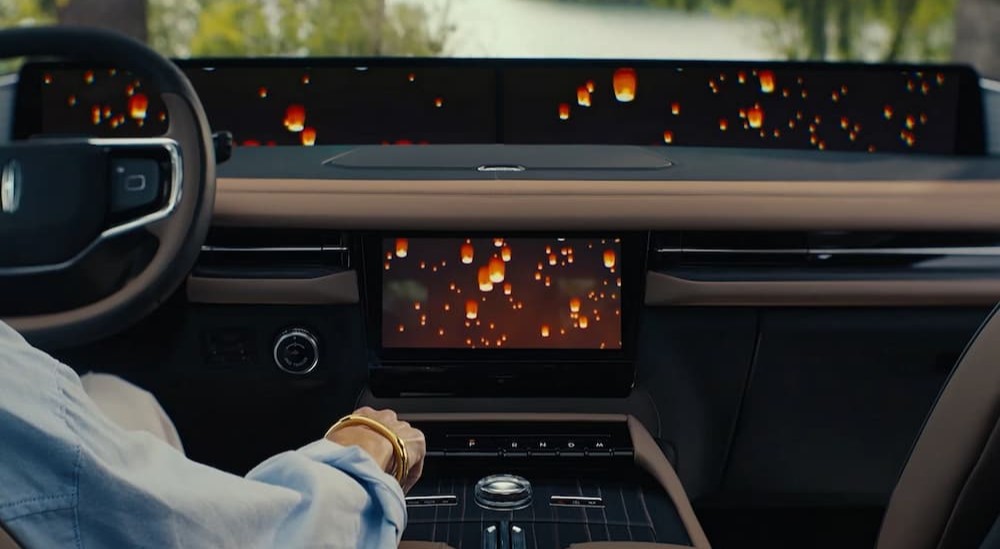 Black digital dash in a 2026 Lincoln Navigator.