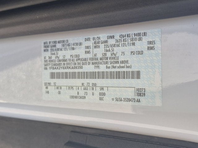 2024 Ford Transit-350 XLT