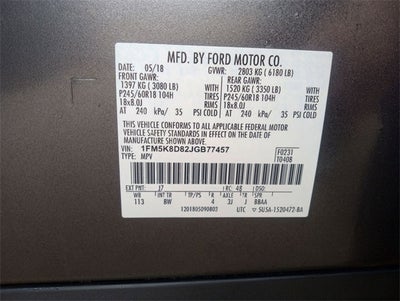 2018 Ford Explorer XLT