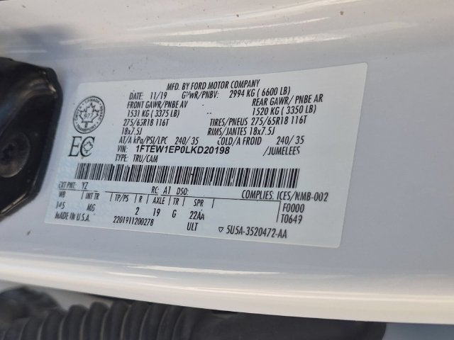 2020 Ford F-150 XLT