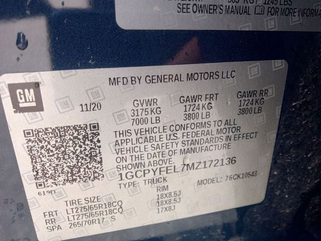 2021 Chevrolet Silverado 1500 LT Trail Boss