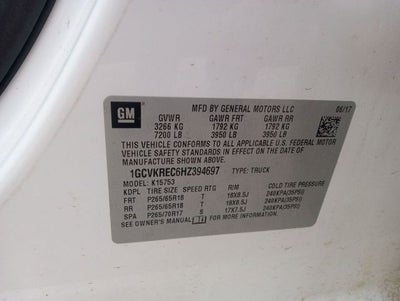 2017 Chevrolet Silverado 1500 LT LT2