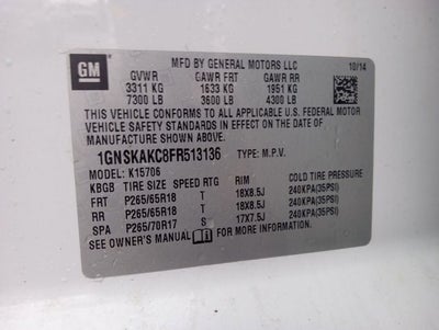 2015 Chevrolet Tahoe LS