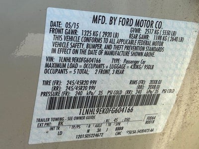 2015 Lincoln MKS Base