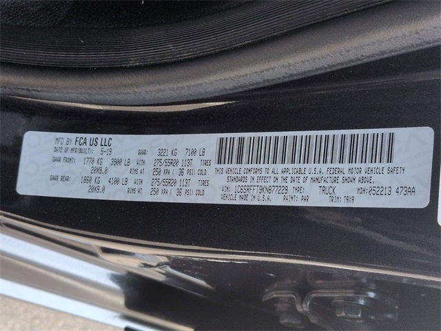 2019 RAM 1500 Big Horn/Lone Star SPORT CREW CAB 4X4