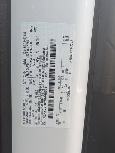 2024 Ford Transit-350 XLT