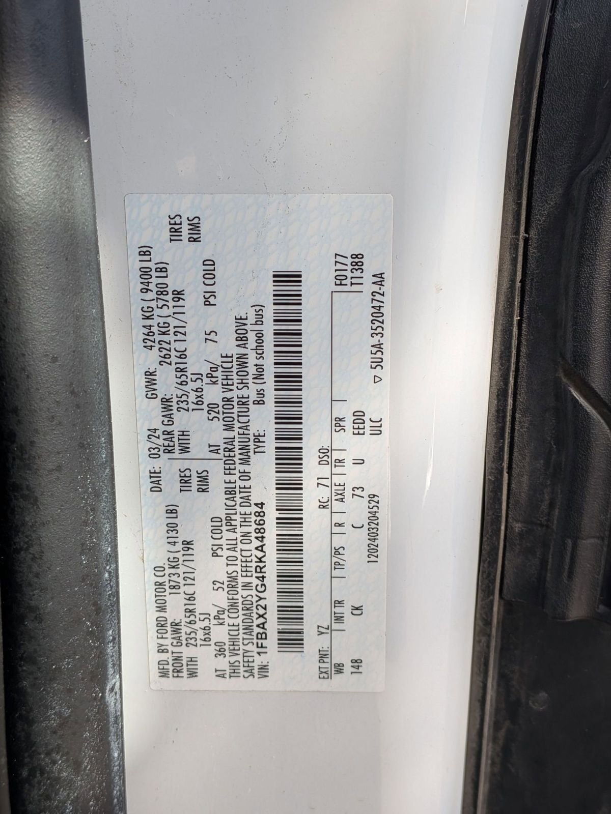 2024 Ford Transit-350 XLT