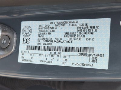 2024 Ford Escape Platinum