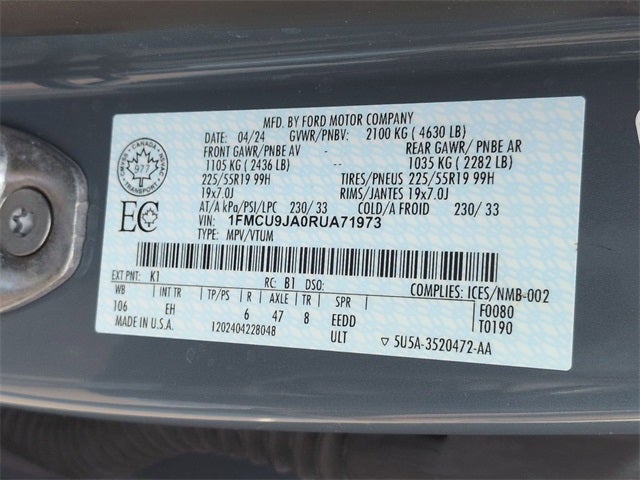 2024 Ford Escape Platinum