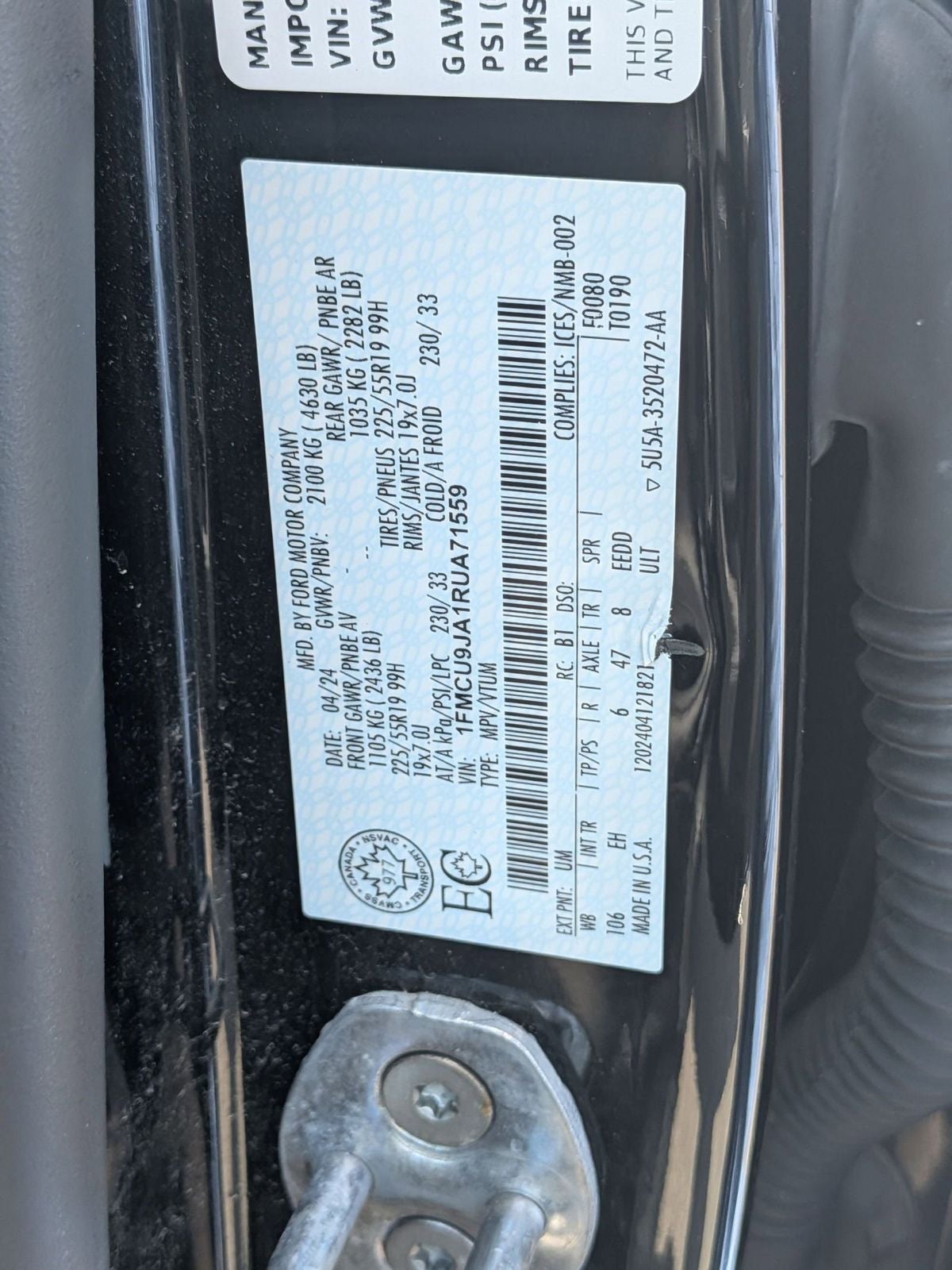 2024 Ford Escape Platinum AWD