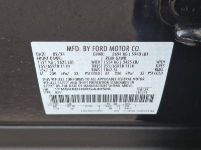 2024 Ford Explorer XLT AWD