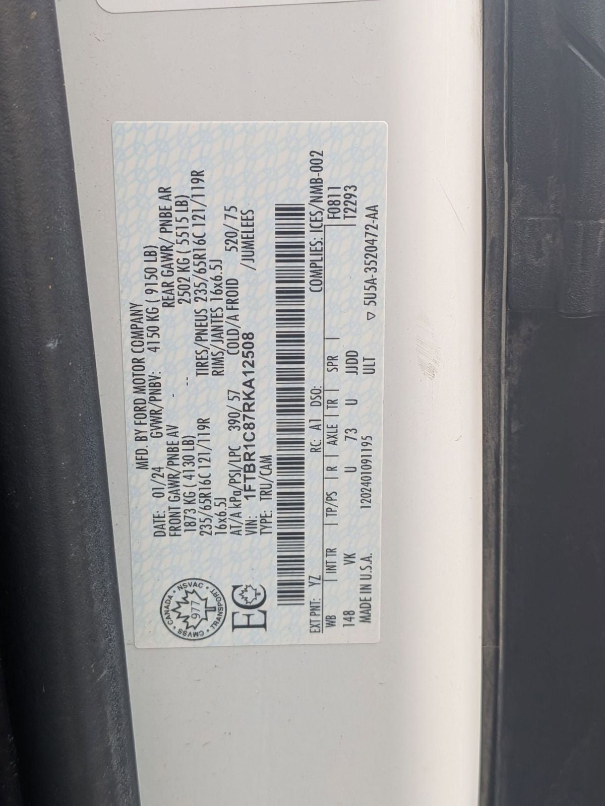 2024 Ford Transit-250 Base MEDIUM ROOF
