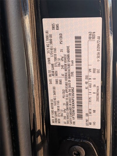 2022 Ford F-150 Tremor