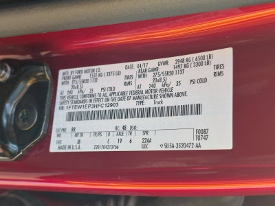 2017 Ford F-150 XLT 4X4