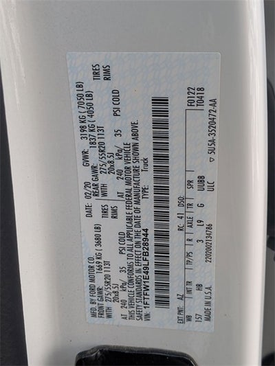 2020 Ford F-150 Lariat