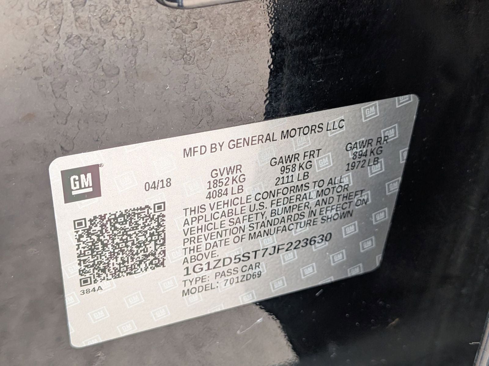 2018 Chevrolet Malibu LT