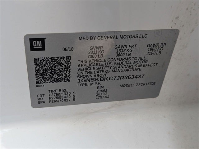 2018 Chevrolet Tahoe LT