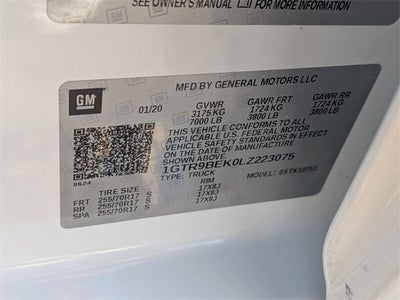 2020 GMC Sierra 1500 SLE 4X4