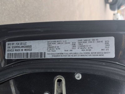 2021 RAM 3500 Laramie Longhorn Dual Rear Wheels