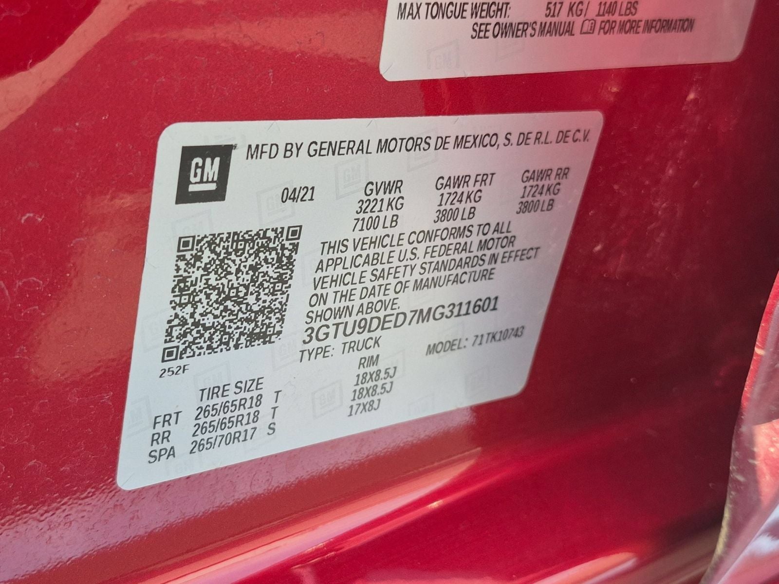 2021 GMC Sierra 1500 SLT 4X4