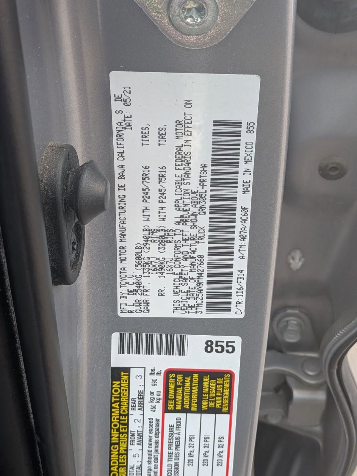 2021 Toyota Tacoma SR V6