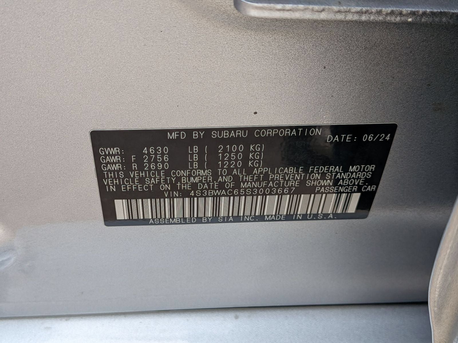 2025 Subaru Legacy Premium AWD