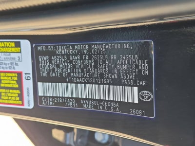 2025 Toyota Camry LE
