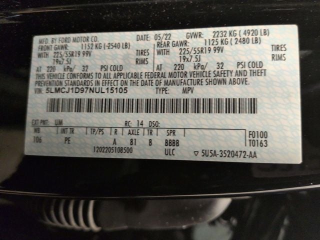 2022 Lincoln Corsair Standard