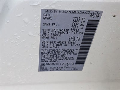 2019 Nissan Pathfinder SV 4X4