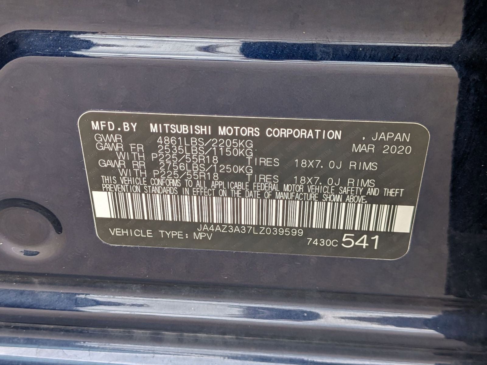 2020 Mitsubishi Outlander SE