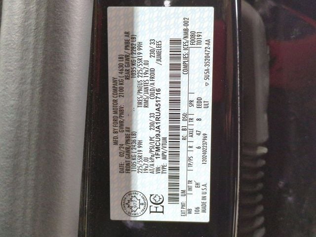 2024 Ford Escape Platinum AWD!