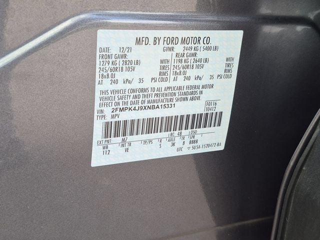 2022 Ford Edge SEL AWD