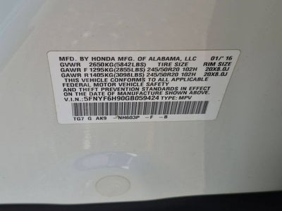 2016 Honda Pilot Touring