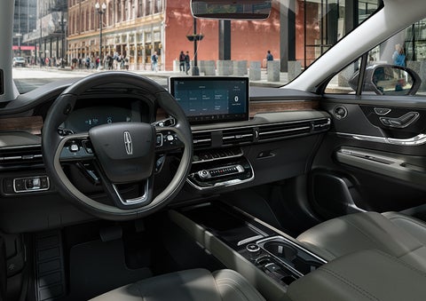 The interior dashboard of 2024 Lincoln Corsair® SUV is shown here. | LaFontaine Lincoln Flushing in Flushing MI