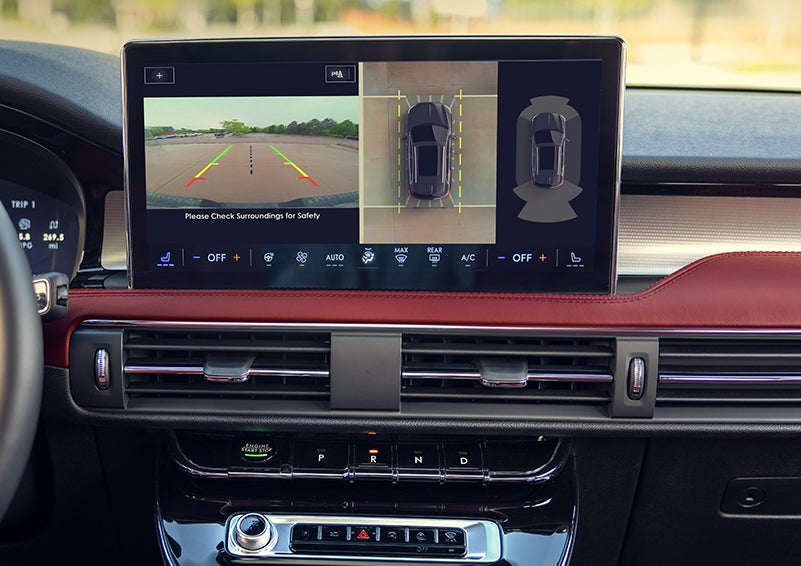 The large center touchscreen of a 2024 Lincoln Corsair® SUV is shown. | LaFontaine Lincoln Flushing in Flushing MI