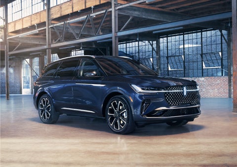 A 2024 Lincoln Nautilus® SUV is parked in an industrial space. | LaFontaine Lincoln Grand Blanc in Flint MI