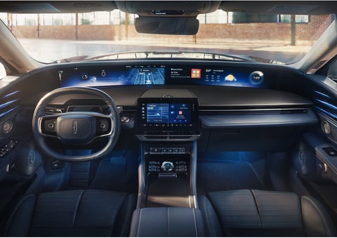 The panoramic display is shown in a 2026 Lincoln Nautilus® SUV. | LaFontaine Lincoln Grand Blanc in Flint MI
