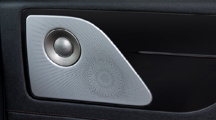 A close-up view of the available Revel® Ultima 3D Audio System. | LaFontaine Lincoln Grand Blanc in Flint MI