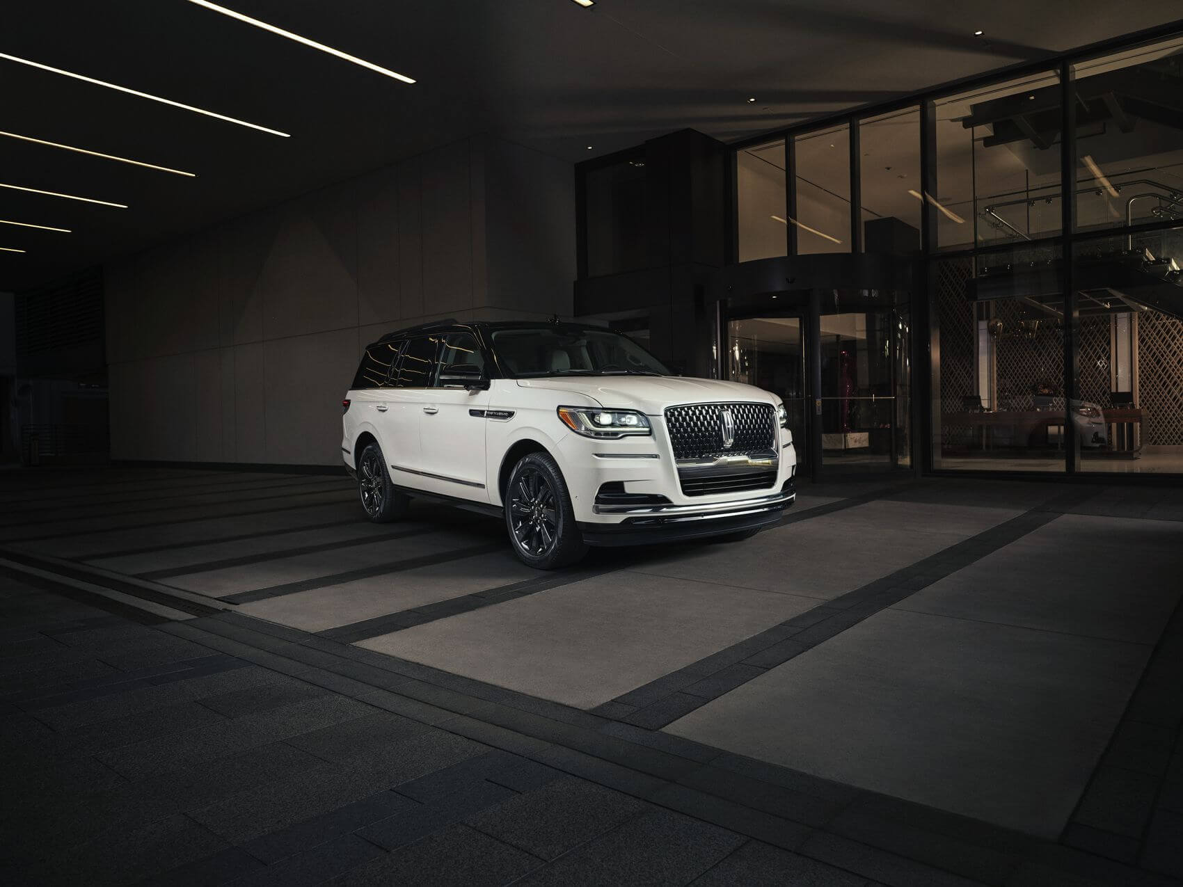 Navigator parked in shadow