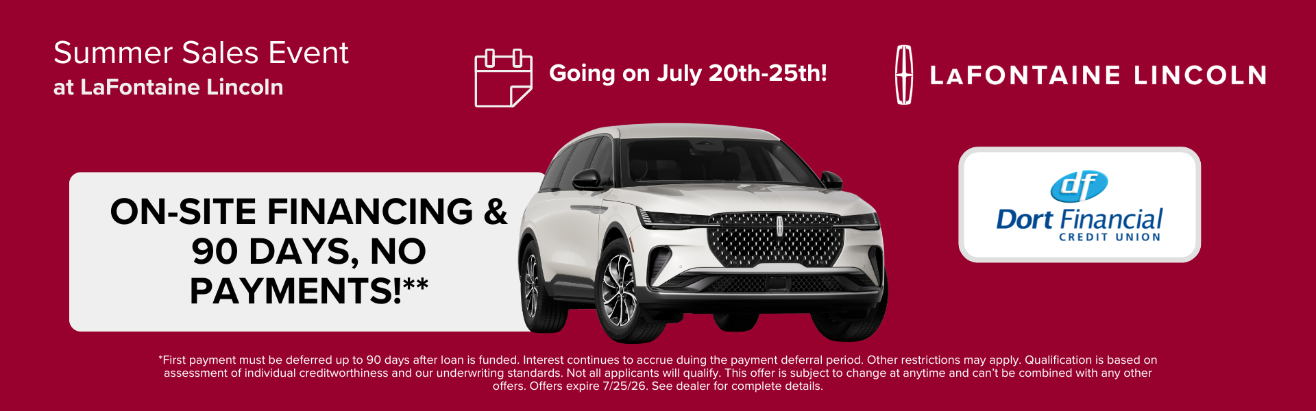 Summer Sales Event at LaFontaine Lincoln