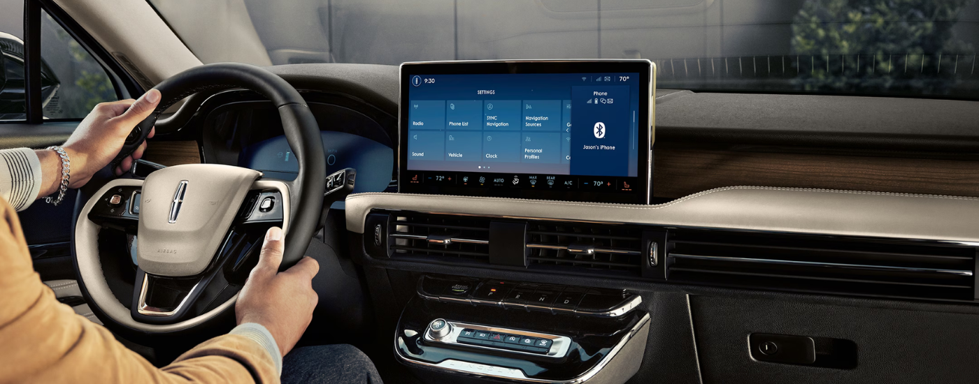 Beige interior of a 2026 Lincoln Corsair