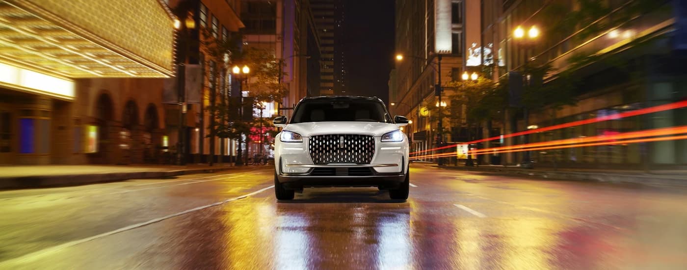 A white 2025 Lincoln Corsair from a dealer near Clarkston